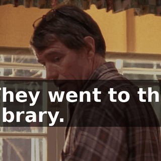 They went to the library.