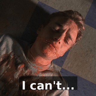 I can't...