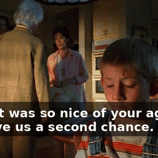 And it was so nice of your agency to give us a second chance.