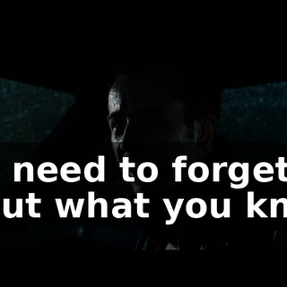 You need to forget about what you know.