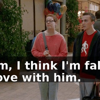 Hmm, I think I'm falling in love with him.