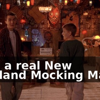And a real New Zealand Mocking Mask.