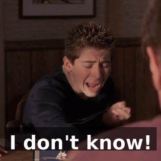 I don't know!