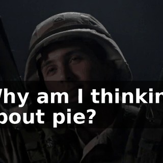 Why am I thinking about pie?
