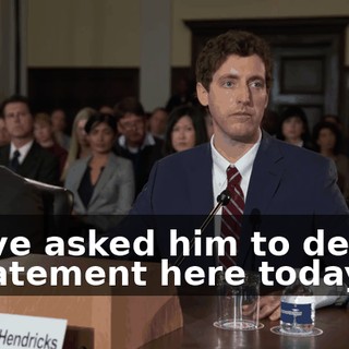 I have asked him to deliver a statement here today.