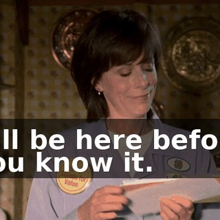 It'll be here before you know it.