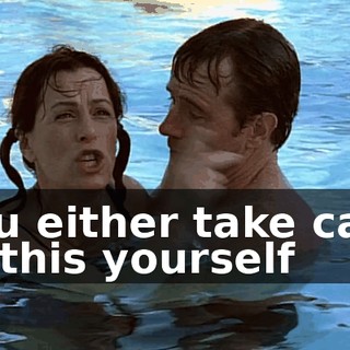 You either take care of this yourself