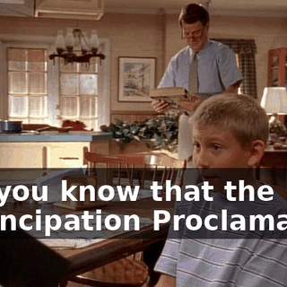 Did you know that the Emancipation Proclamation
