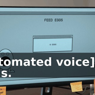 [automated voice] Six eggs.