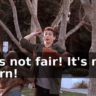 It's not fair! It's my turn!