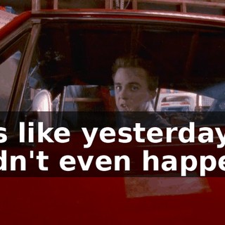 It's like yesterday didn't even happen.