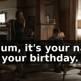 OK, um, it's your name and your birthday.