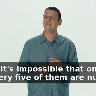 "And it's impossible that one out of every five of them are nude."