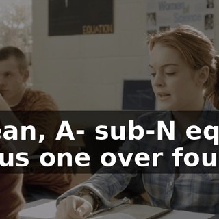 I mean, A- sub-N equals N plus one over four.