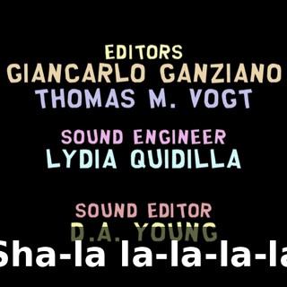 ♪ Sha-la la-la-la-la ♪