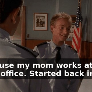 because my mom works at the post office. Started back in '87.
