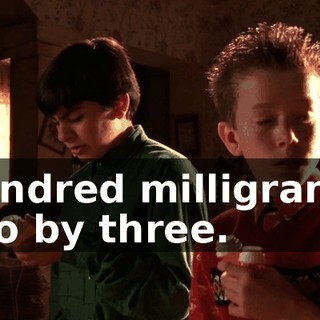 Hundred milligrams, two by three.