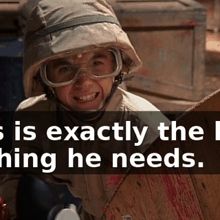 This is exactly the kind of thing he needs.