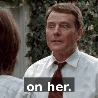 on her.