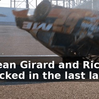 No, no! Jean Girard and Ricky Bobby have wrecked in the last lap...