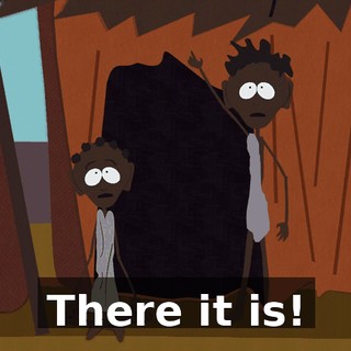 There it is!