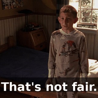 That's not fair.