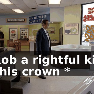 * Rob a rightful king of his crown *