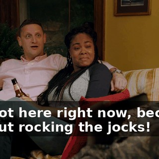 I'm not here right now, because I'm out rocking the jocks!