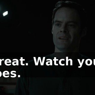 Great. Watch your toes.
