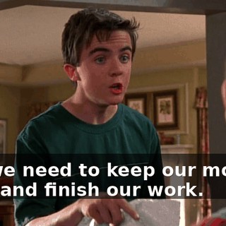 So, we need to keep our mouths shut and finish our work.