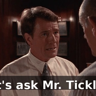 Let's ask Mr. Tickles.