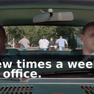a few times a week in the office.