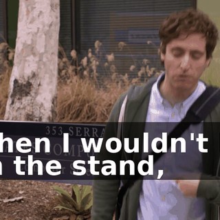 When I wouldn't lie on the stand,