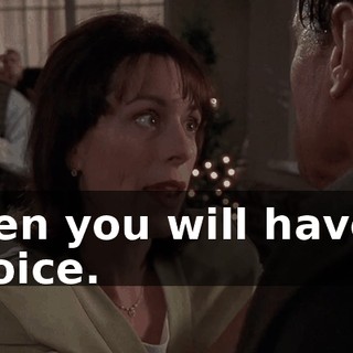 Then you will have a choice.