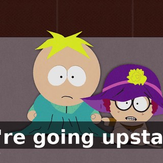We're going upstairs!