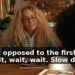 - Not opposed to the first-- - Wait, wait, wait. Slow down.
