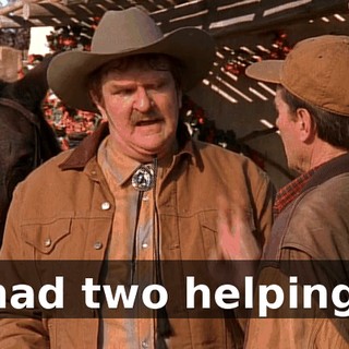 I had two helpings.