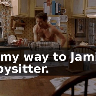 on my way to Jamie's babysitter.