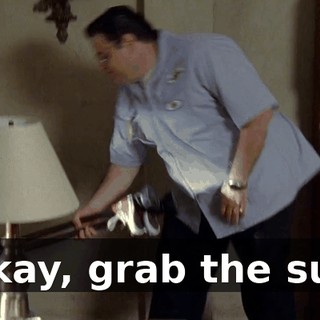 Okay, grab the suit
