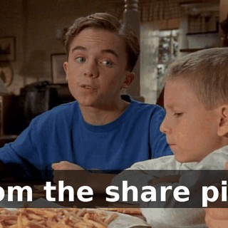 from the share pile.