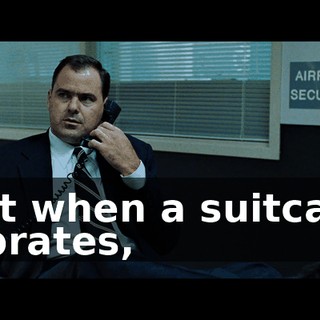 But when a suitcase vibrates,