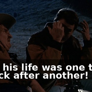 And his life was one train wreck after another!