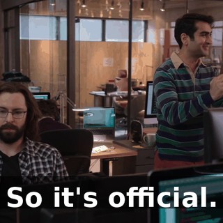 So it's official.
