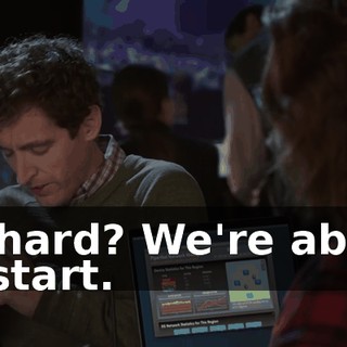 Richard? We're about to start.