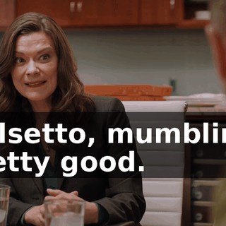 [falsetto, mumbling] Pretty good.