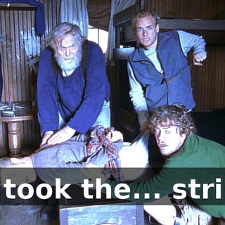 He took the... string.
