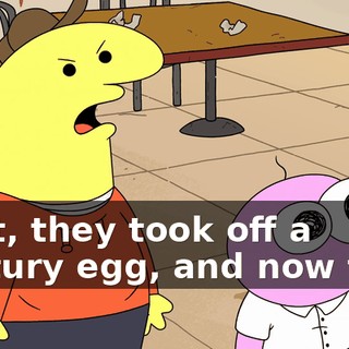 First, they took off a century egg, and now this.