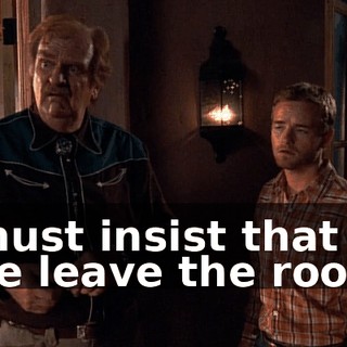 I must insist that no one leave the room!