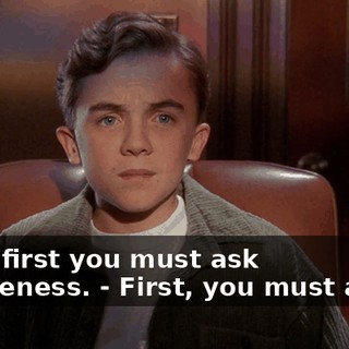 - But, first you must ask forgiveness. - First, you must atone.