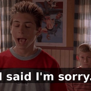 I said I'm sorry.
